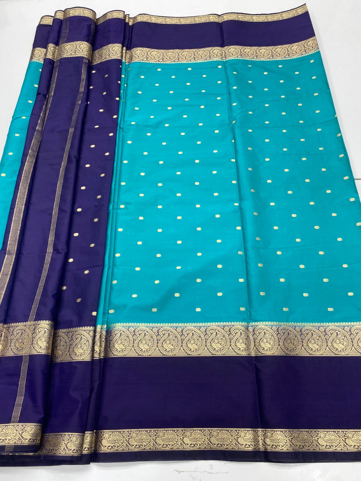 Mysore Crepe Butta Saree(3231)