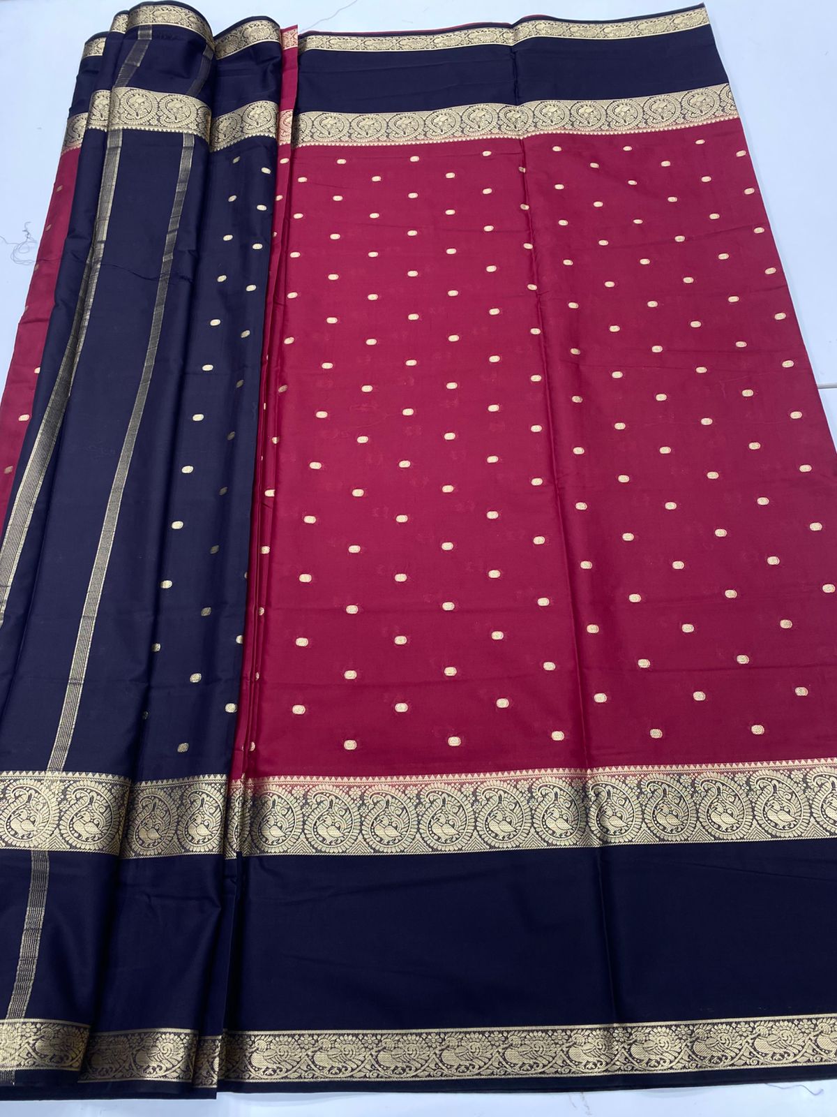 Mysore Crepe Butta Saree(3231)