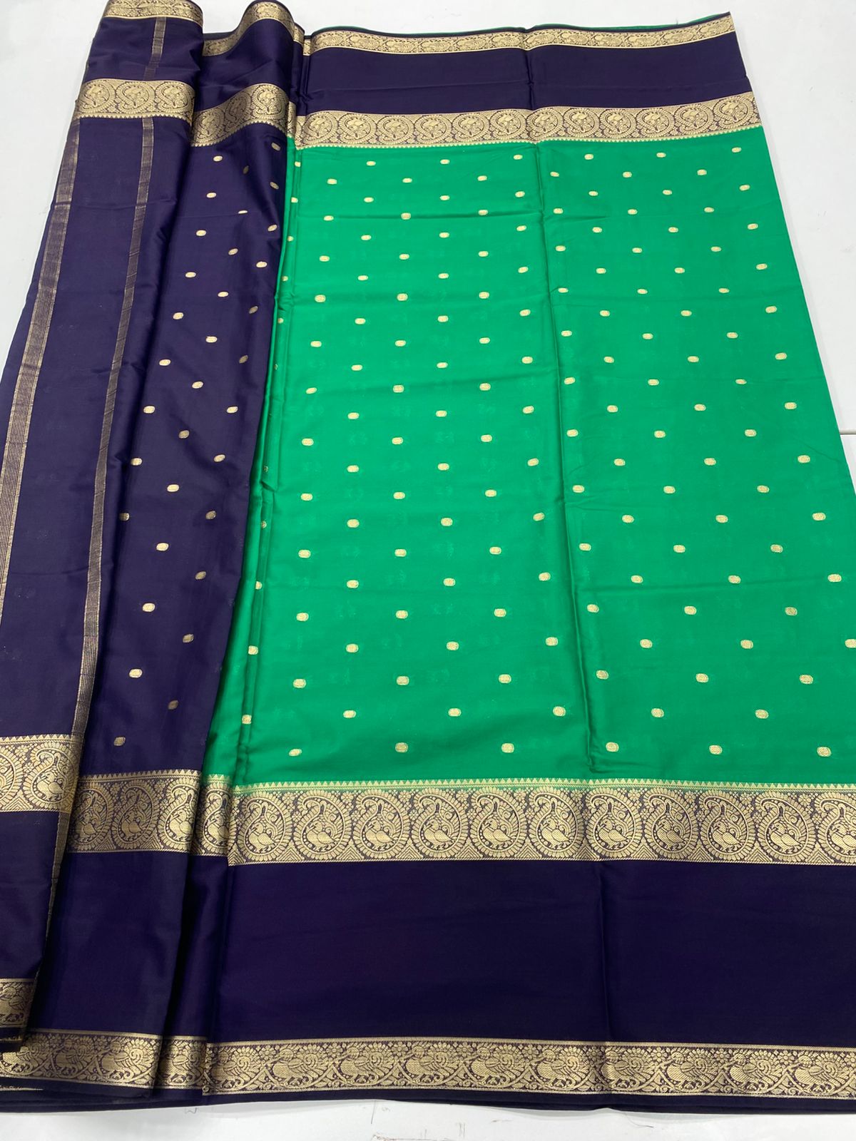 Mysore Crepe Butta Saree(3231)