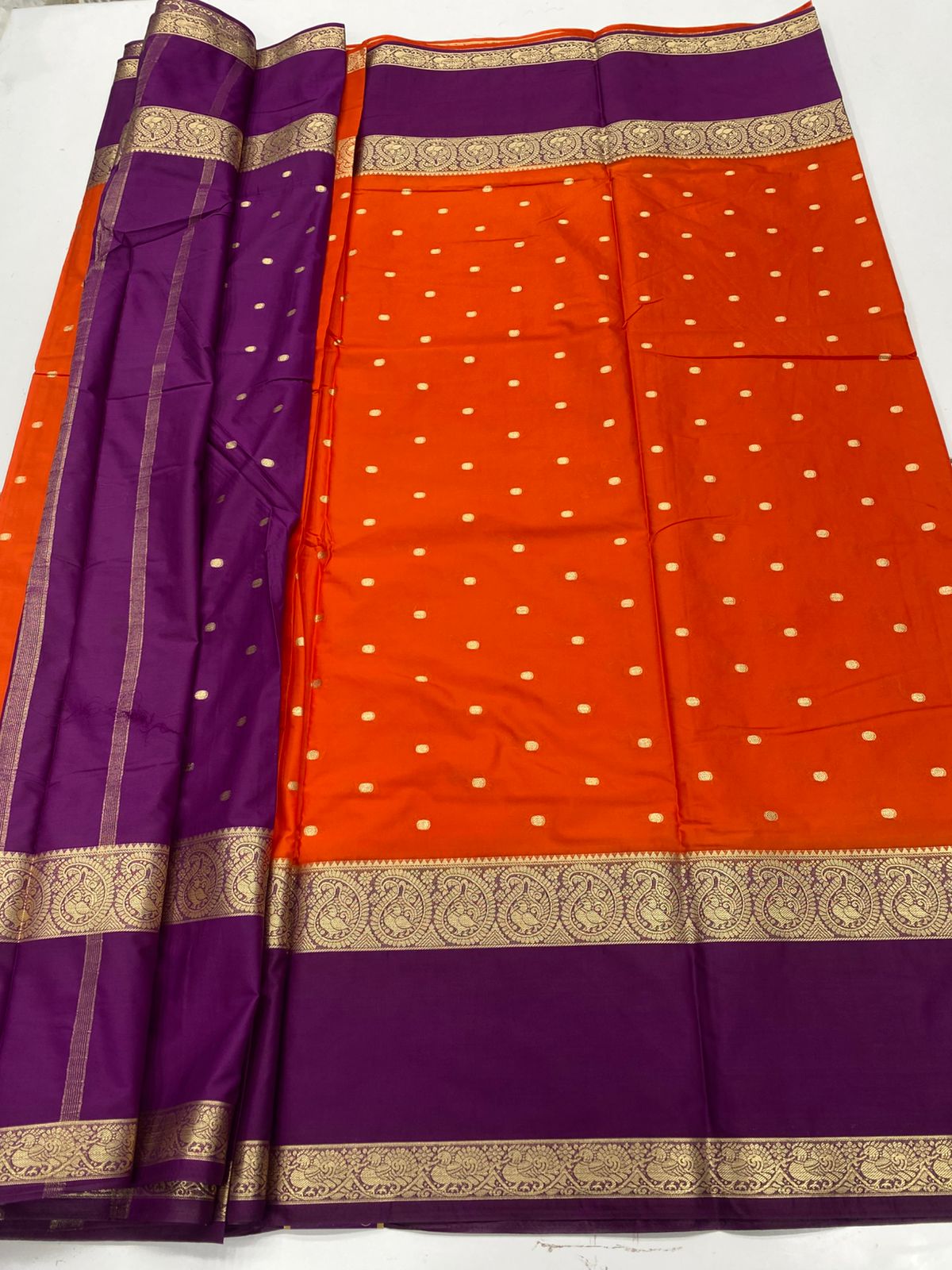 Mysore Crepe Butta Saree(3231)