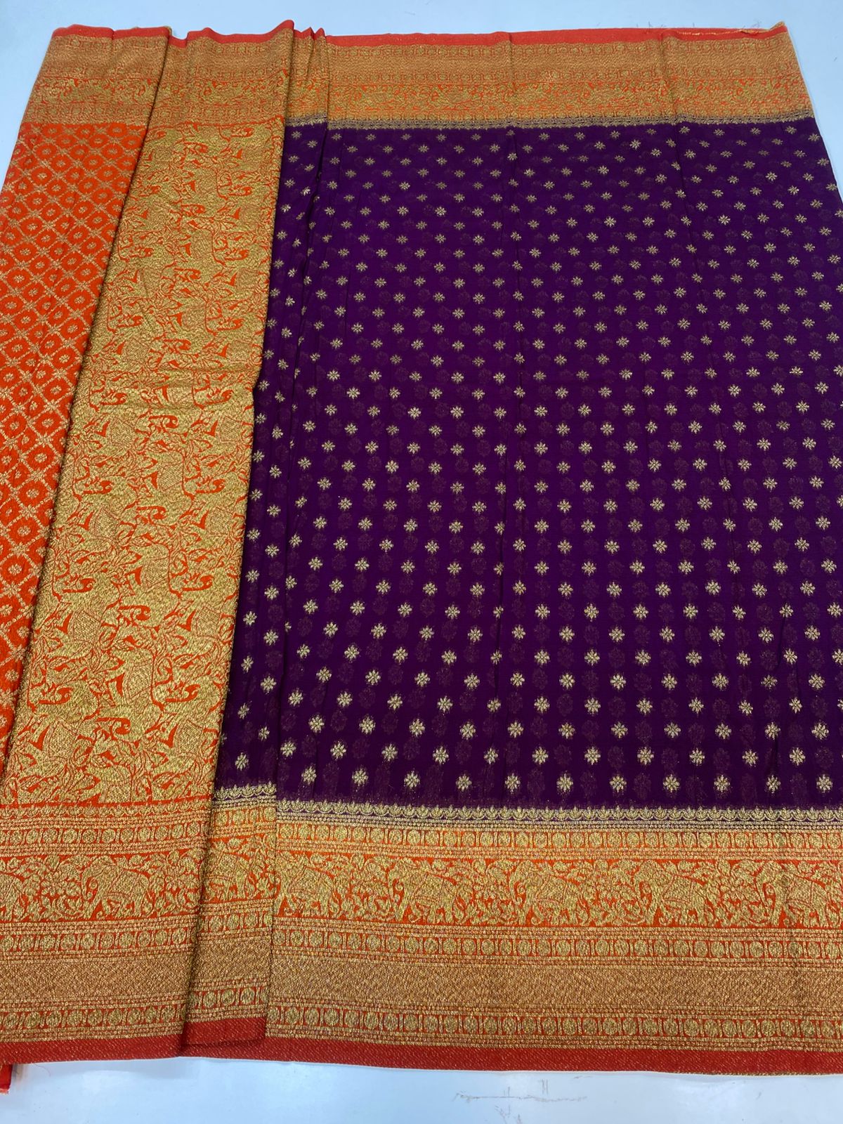 Khaddi Georgette Saree(3228)