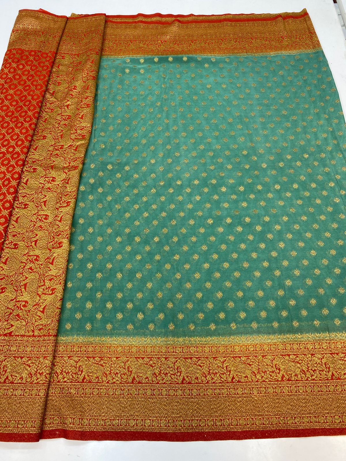 Khaddi Georgette Saree(3228)