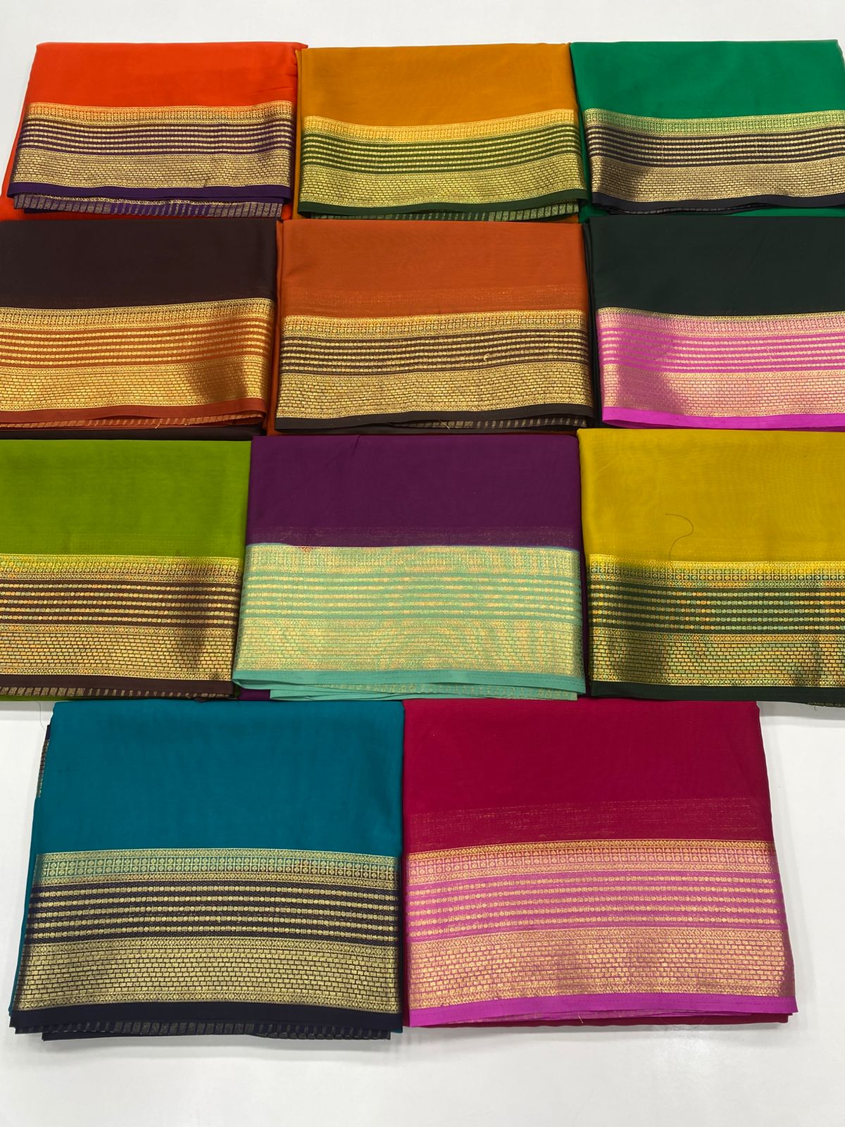 Mysore Crepe Zari Border Saree(3233A)
