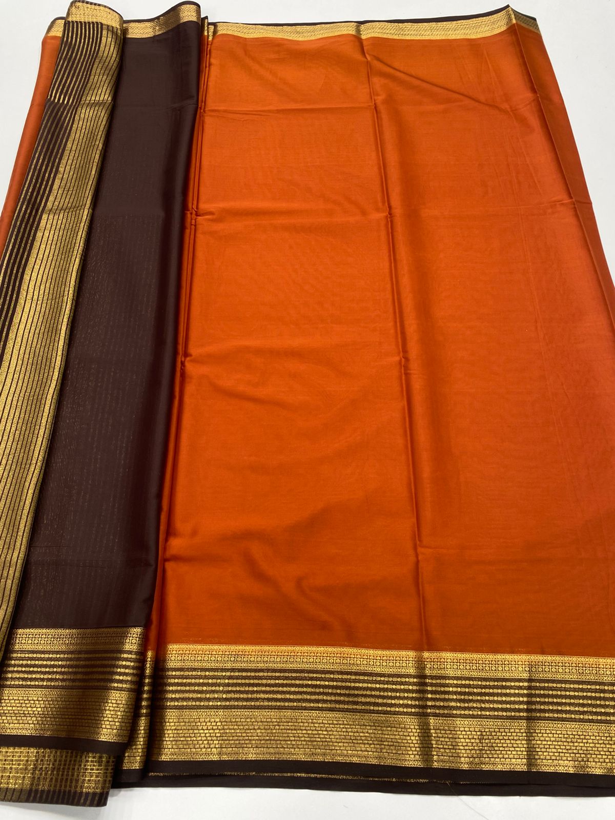 Mysore Crepe Zari Border Saree(3233A)