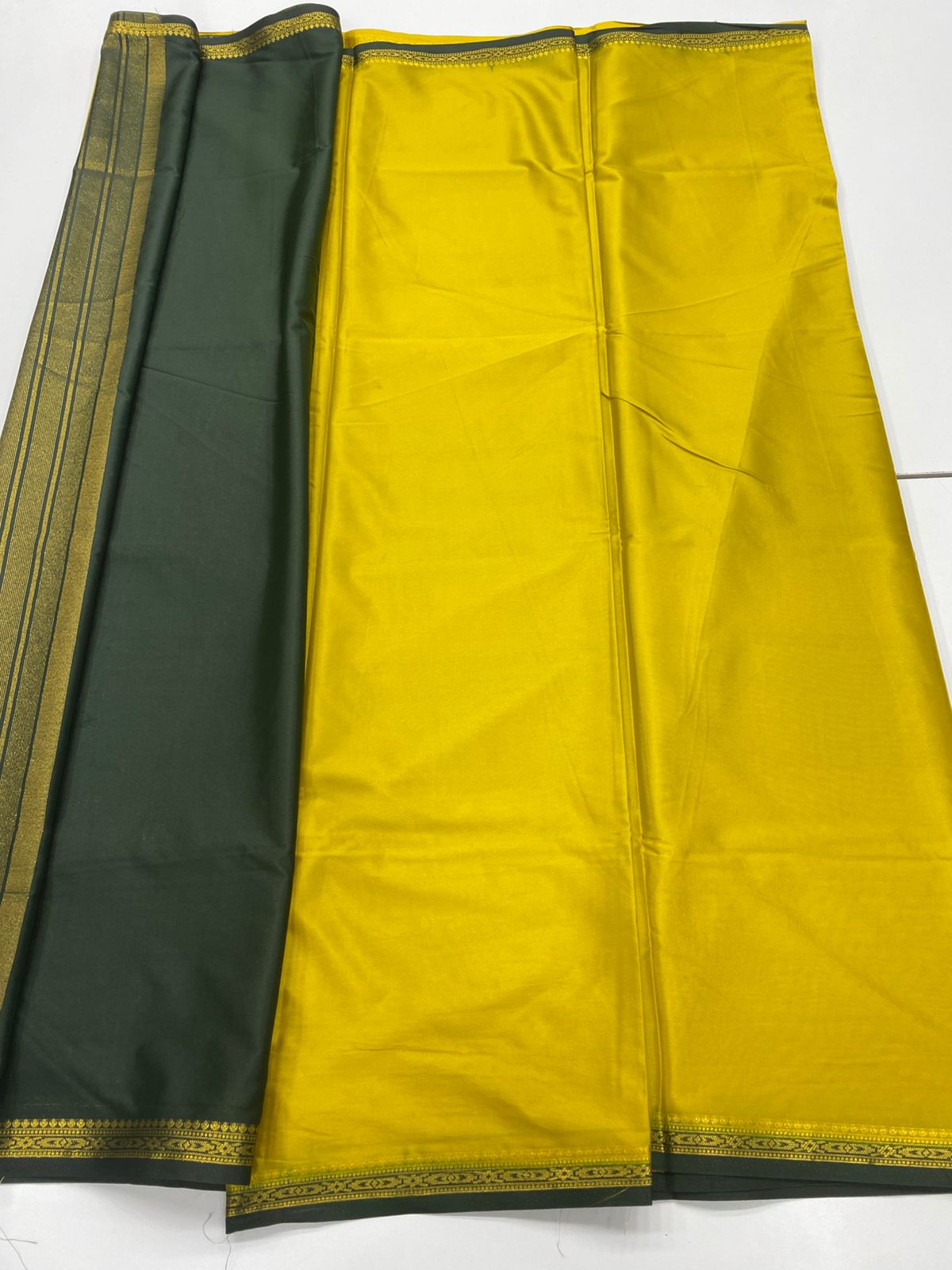 Mysore Crepe Zari Border Saree(3234A)