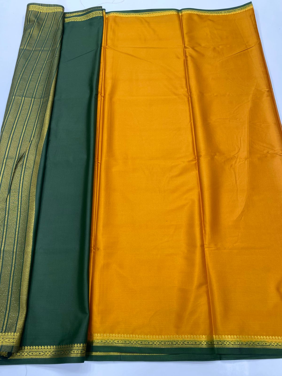 Mysore Crepe Zari Border Saree(3234A)