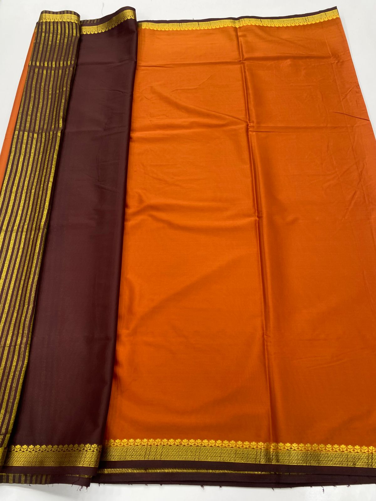 Mysore Crepe Zari Border Saree(3234B)