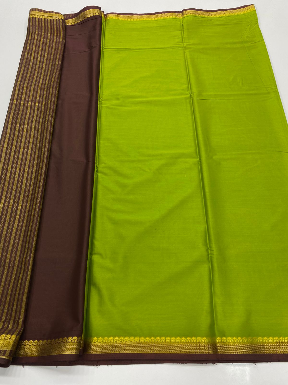 Mysore Crepe Zari Border Saree(3234B)