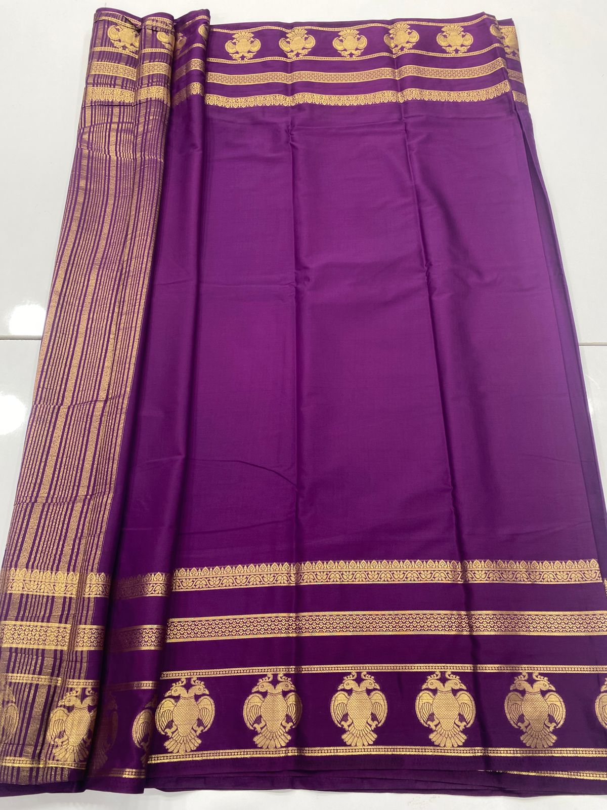Mysore Crepe Self Saree(3239A)