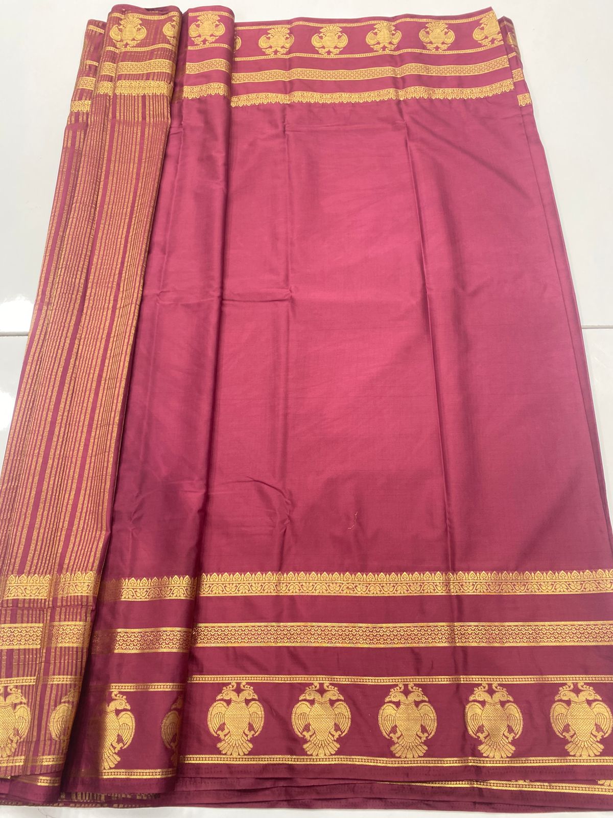 Mysore Crepe Self Saree(3239A)