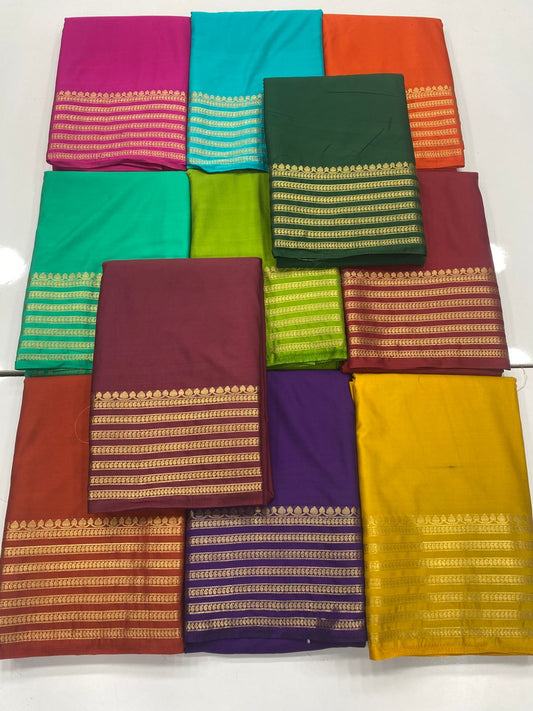 Mysore Crepe Self Saree(3239C)