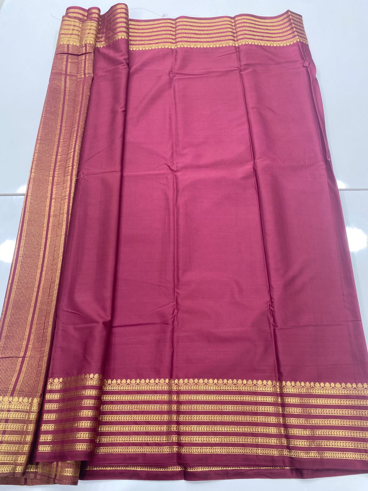 Mysore Crepe Self Saree(3239C)