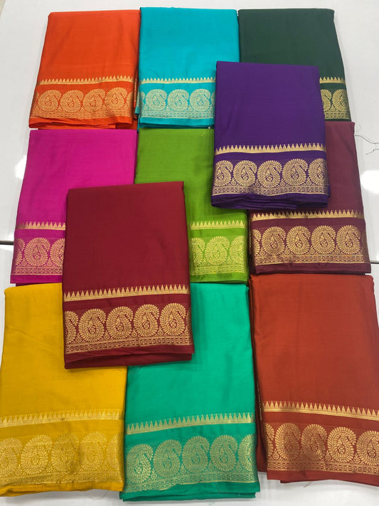 Mysore Crepe Self Saree(3239B)