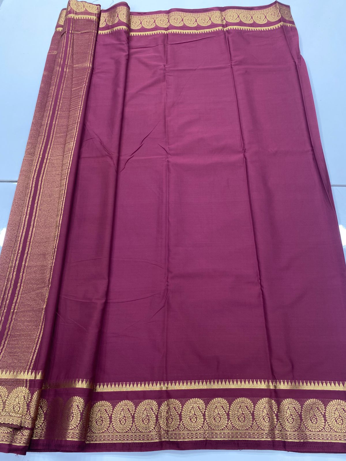 Mysore Crepe Self Saree(3239B)