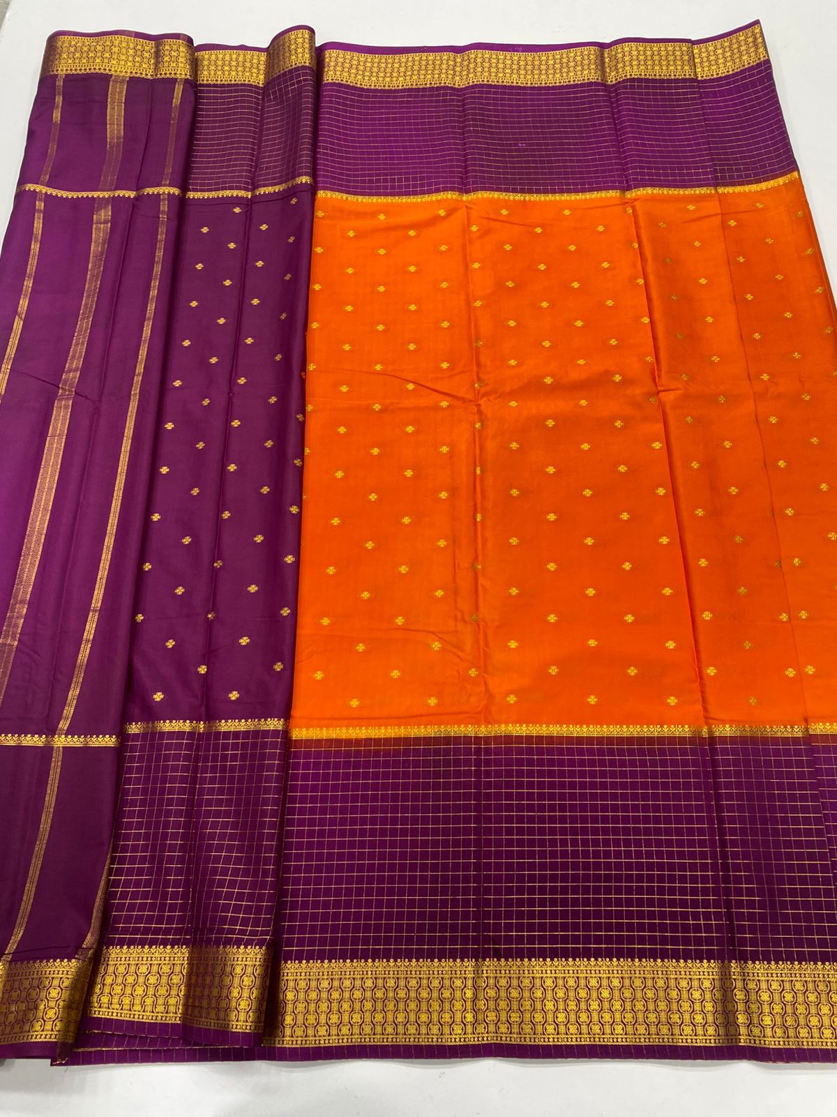 Mysore Crepe Butta Saree(3240)
