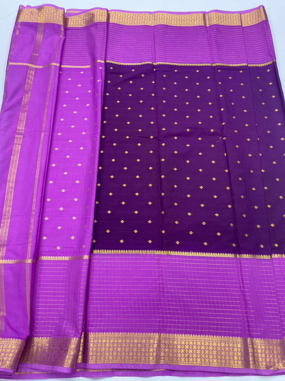 Mysore Crepe Butta Saree(3240)