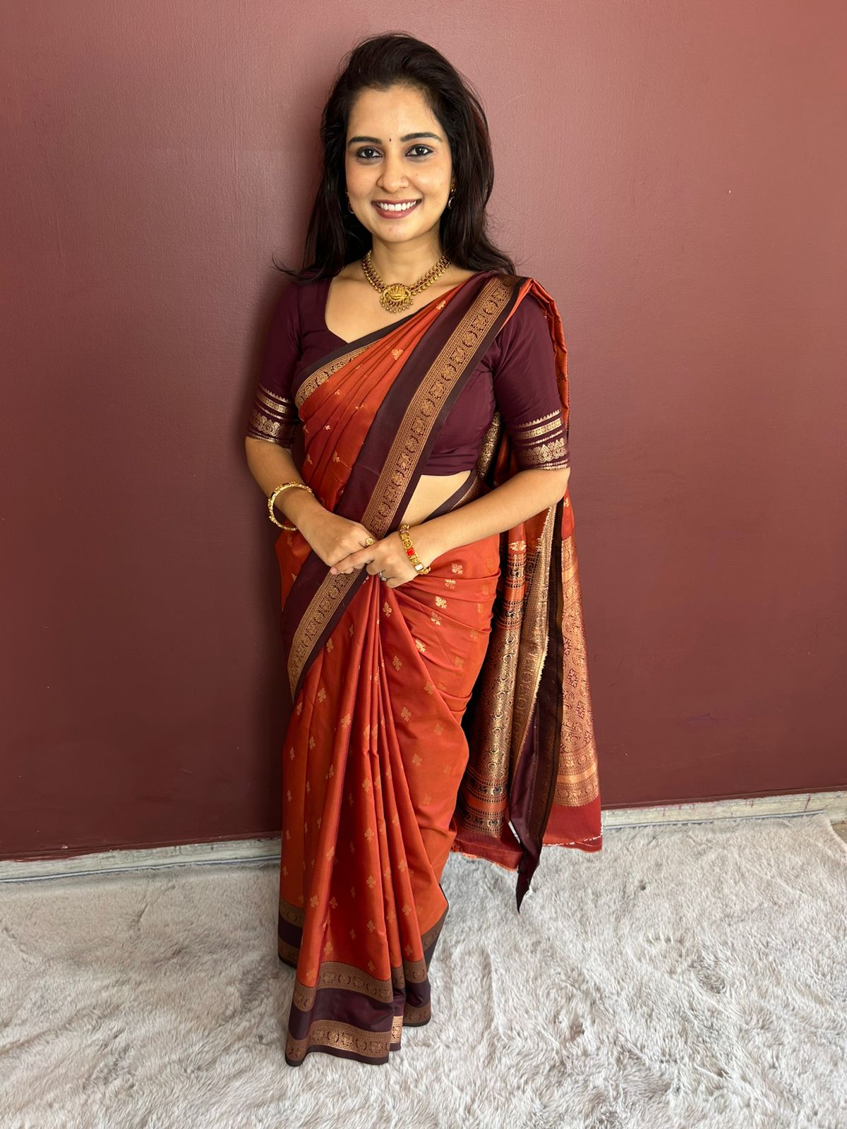 Semi Silk Butta Saree (3248A)