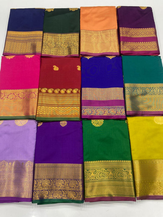 Semi Silk Butta Saree ( 3190C-R )