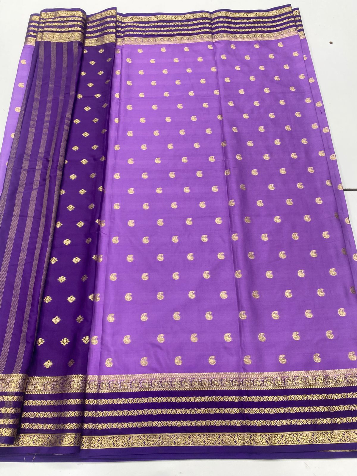 Mysore Crepe Butta Saree(3251)