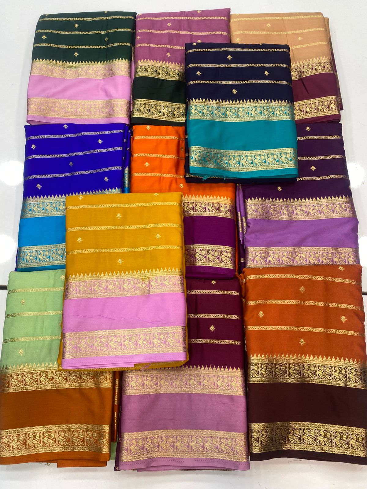 Mysore Crepe Butta Saree(3245)