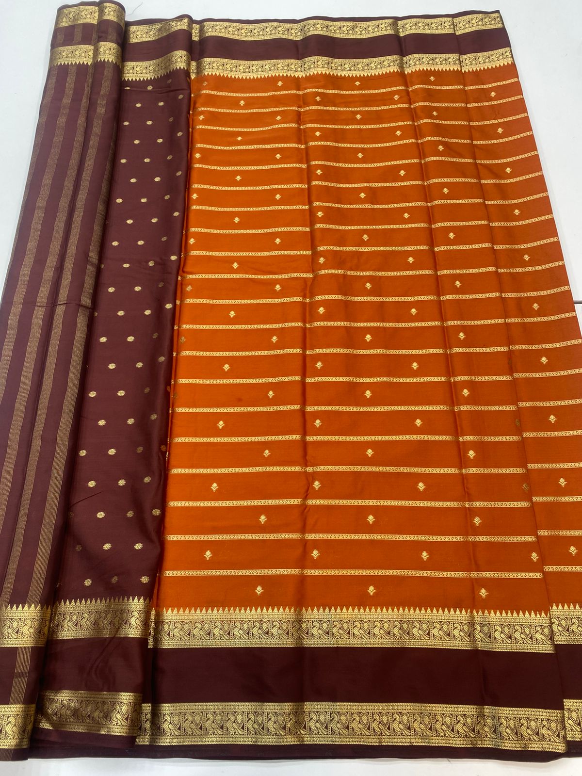 Mysore Crepe Butta Saree(3245)