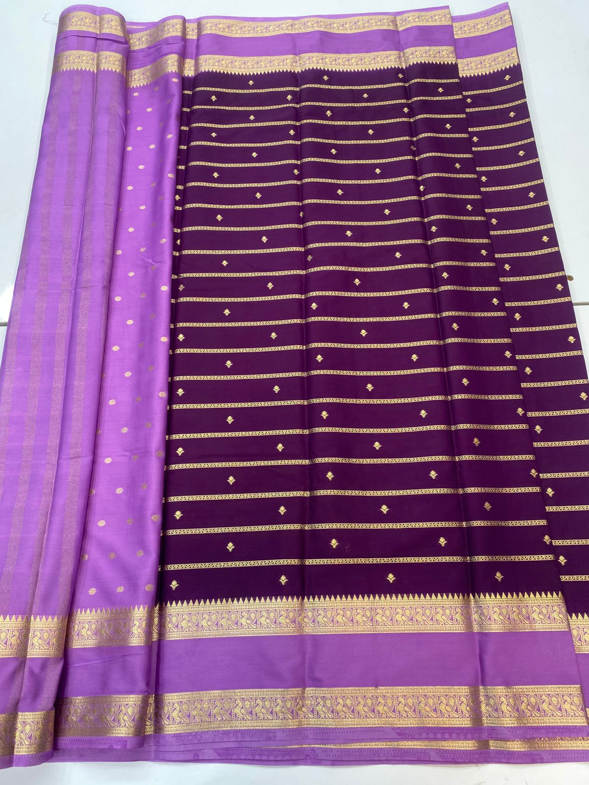 Mysore Crepe Butta Saree(3245)