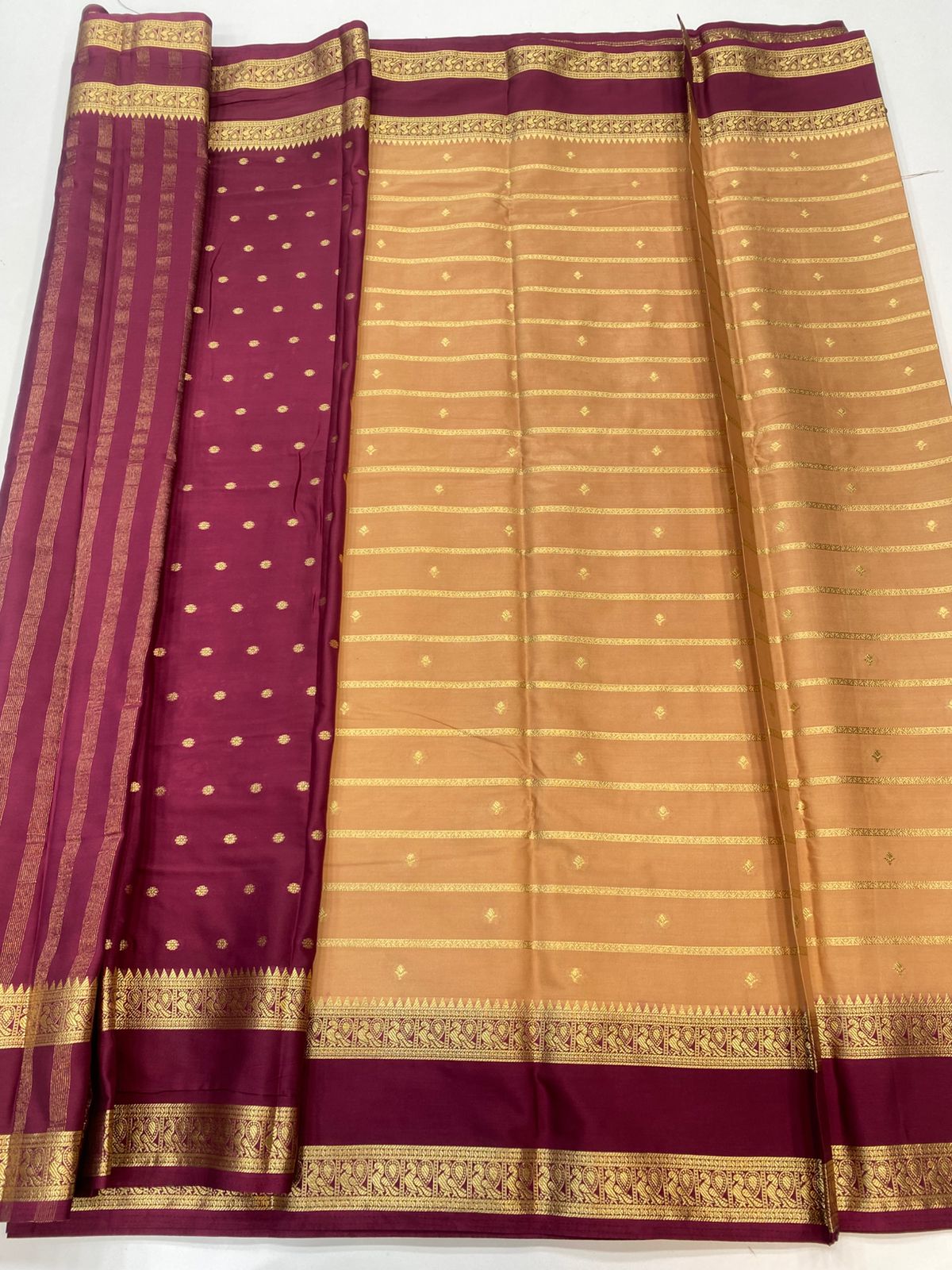 Mysore Crepe Butta Saree(3245)