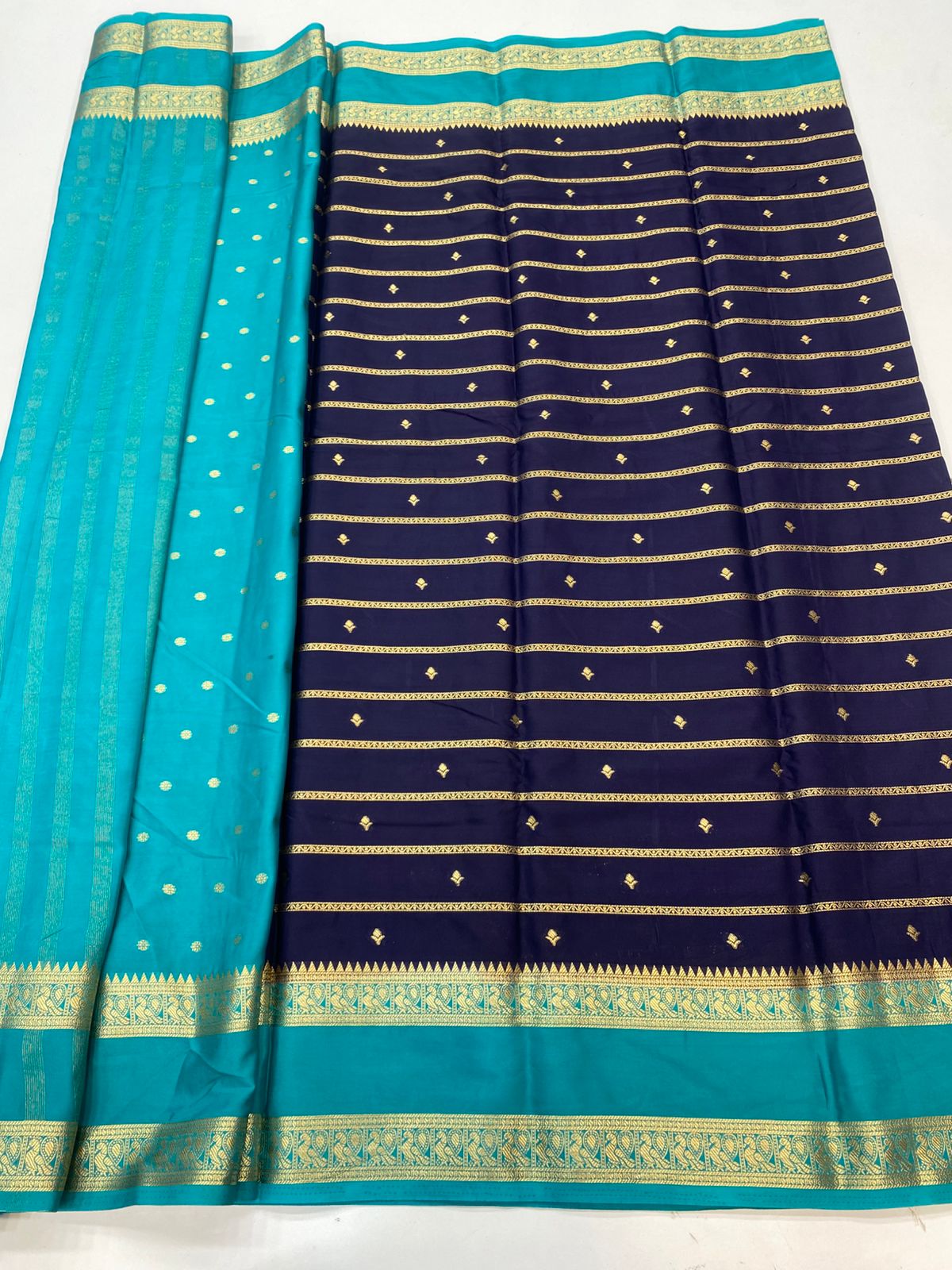 Mysore Crepe Butta Saree(3245)