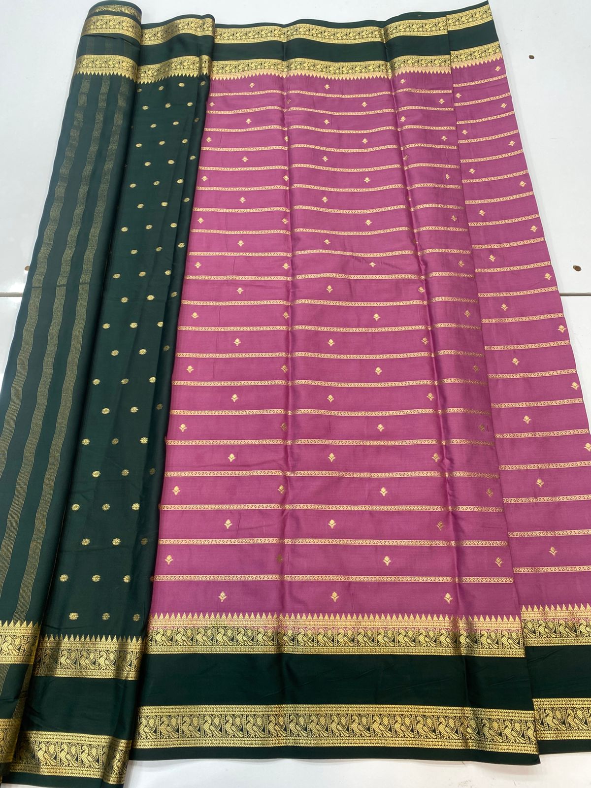Mysore Crepe Butta Saree(3245)