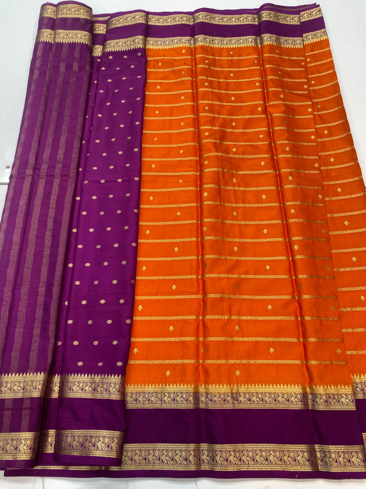 Mysore Crepe Butta Saree(3245)