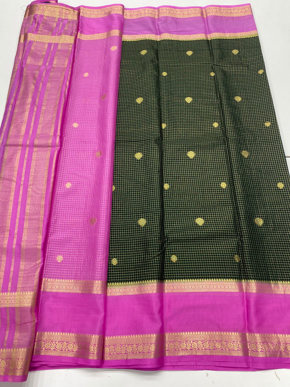 Mysore Crepe Butta Saree(3263)