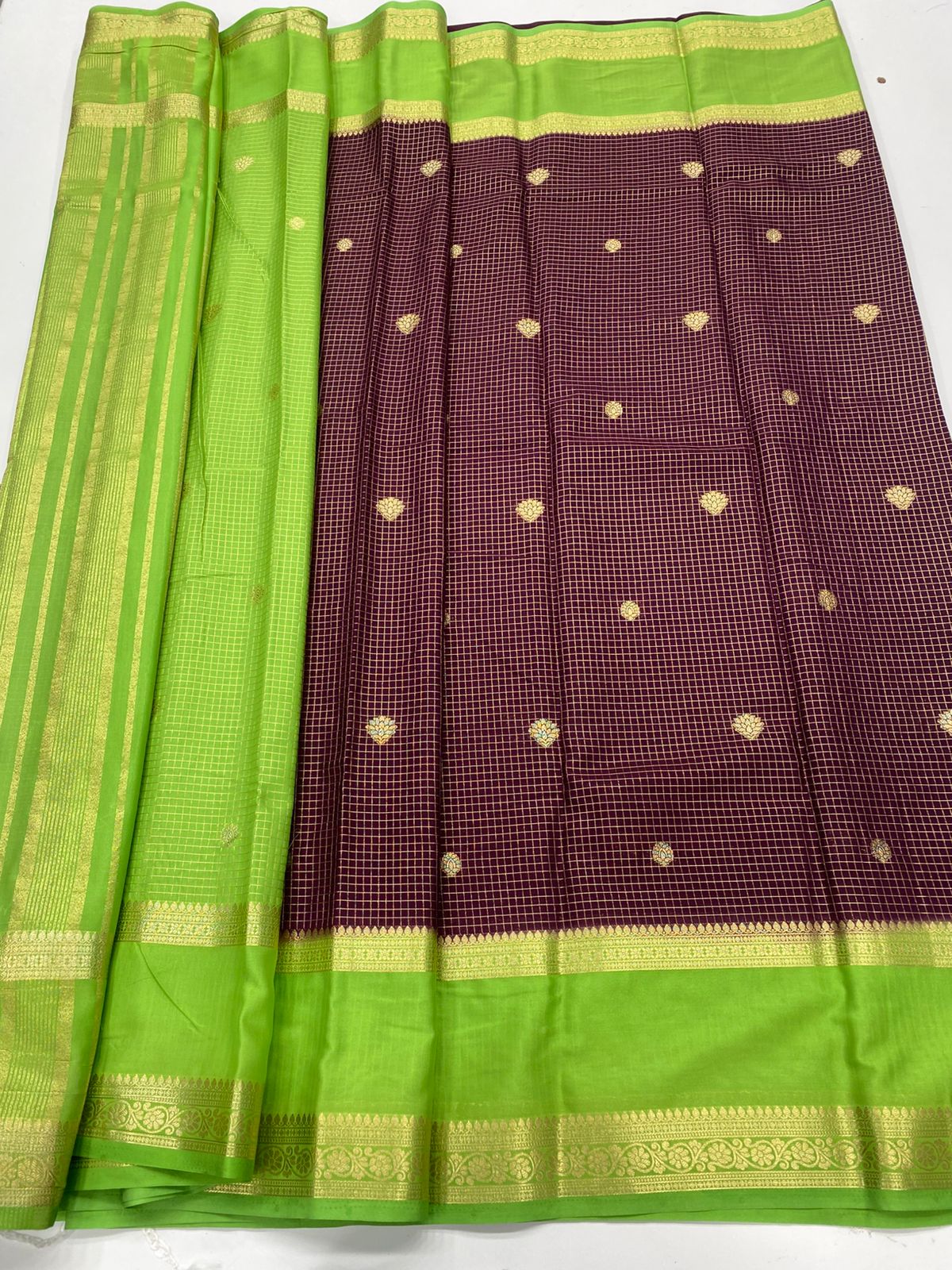 Mysore Crepe Butta Saree(3263)