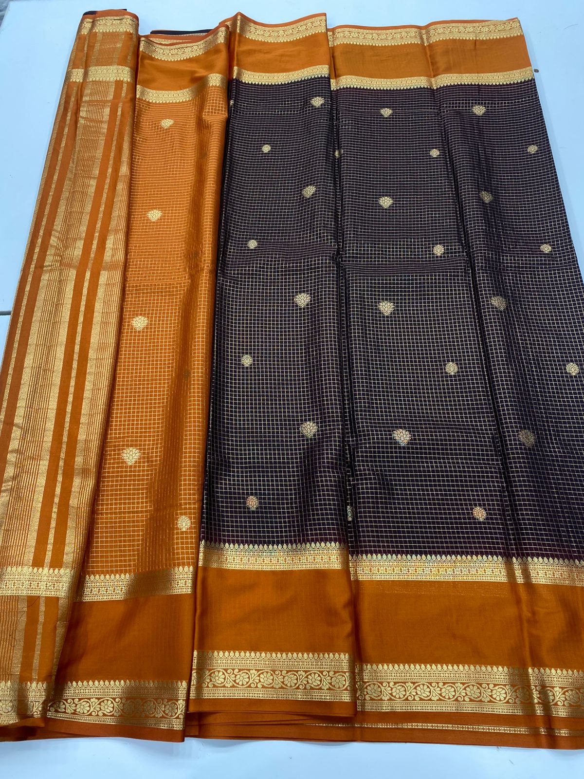 Mysore Crepe Butta Saree(3263)