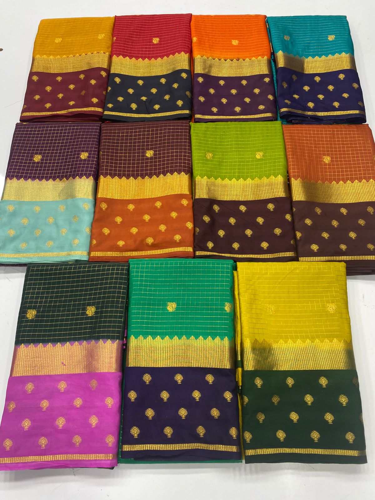 Mysore Crepe Butta Saree(3261)