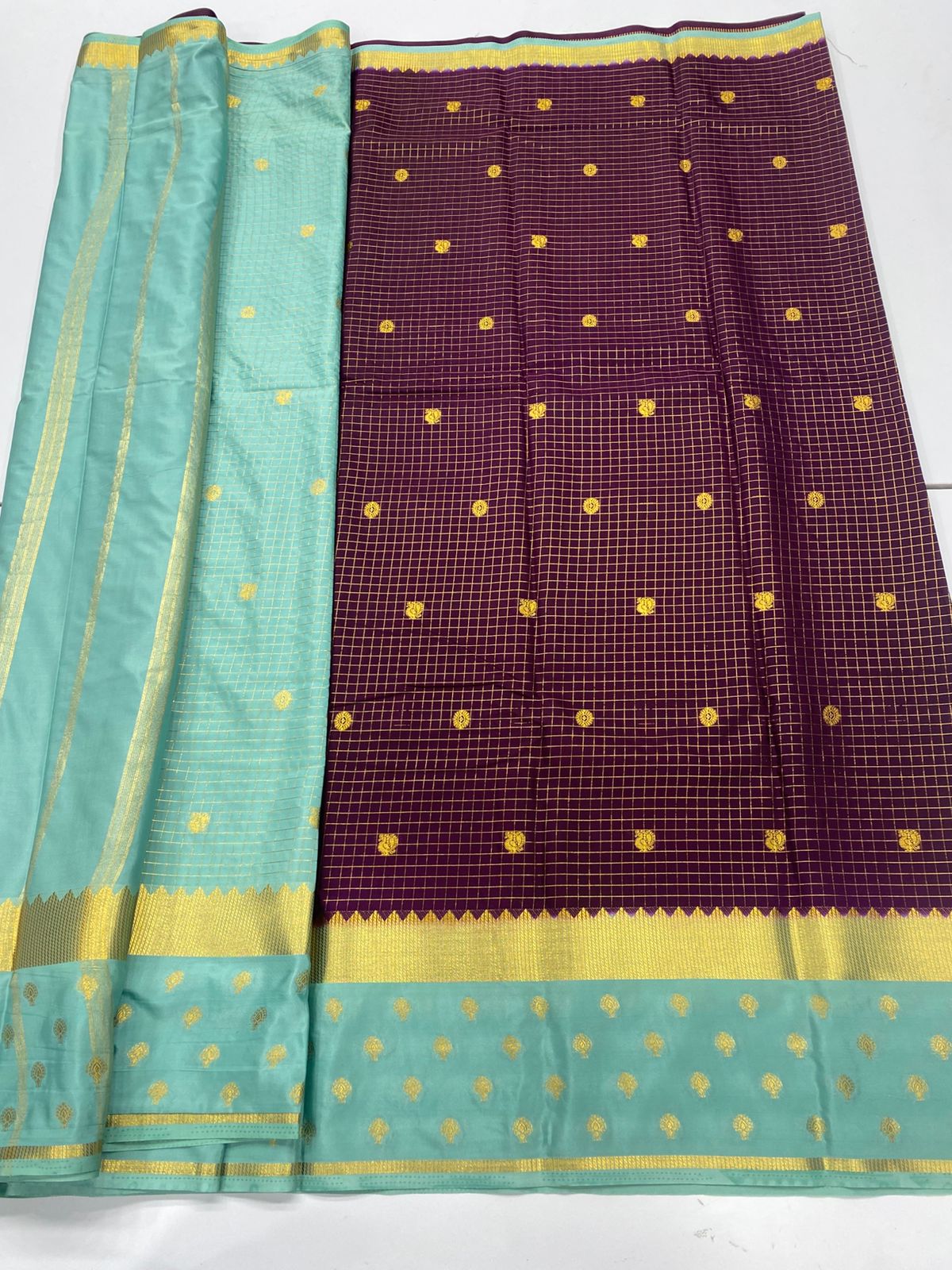 Mysore Crepe Butta Saree(3261)
