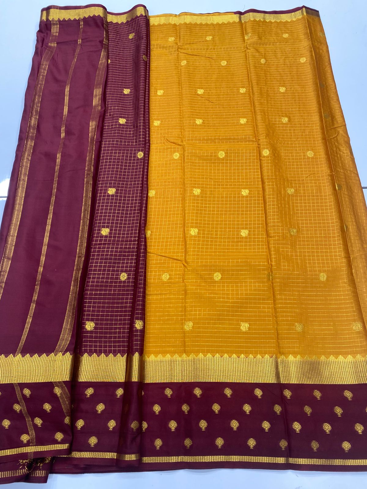 Mysore Crepe Butta Saree(3261)