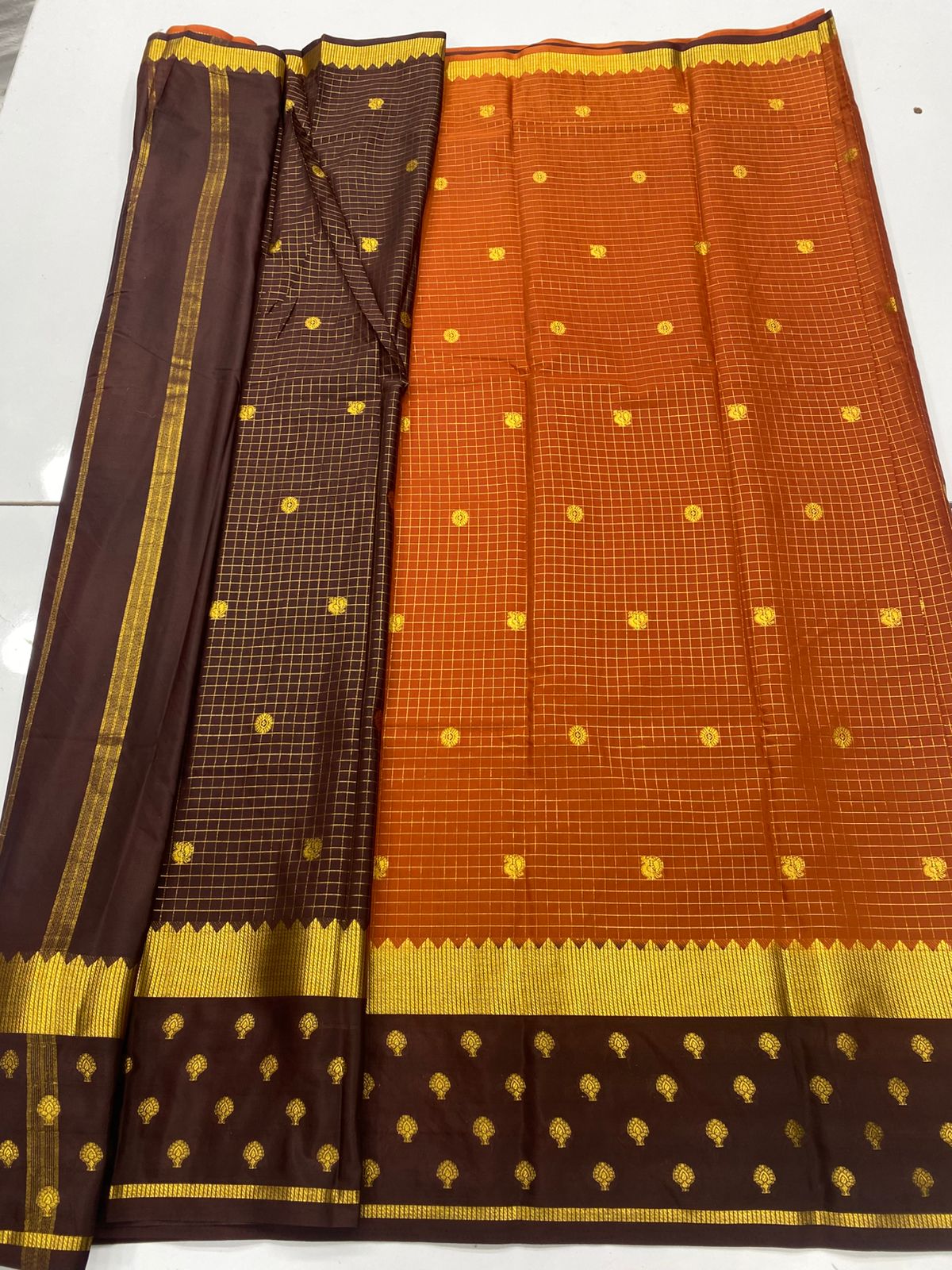 Mysore Crepe Butta Saree(3261)