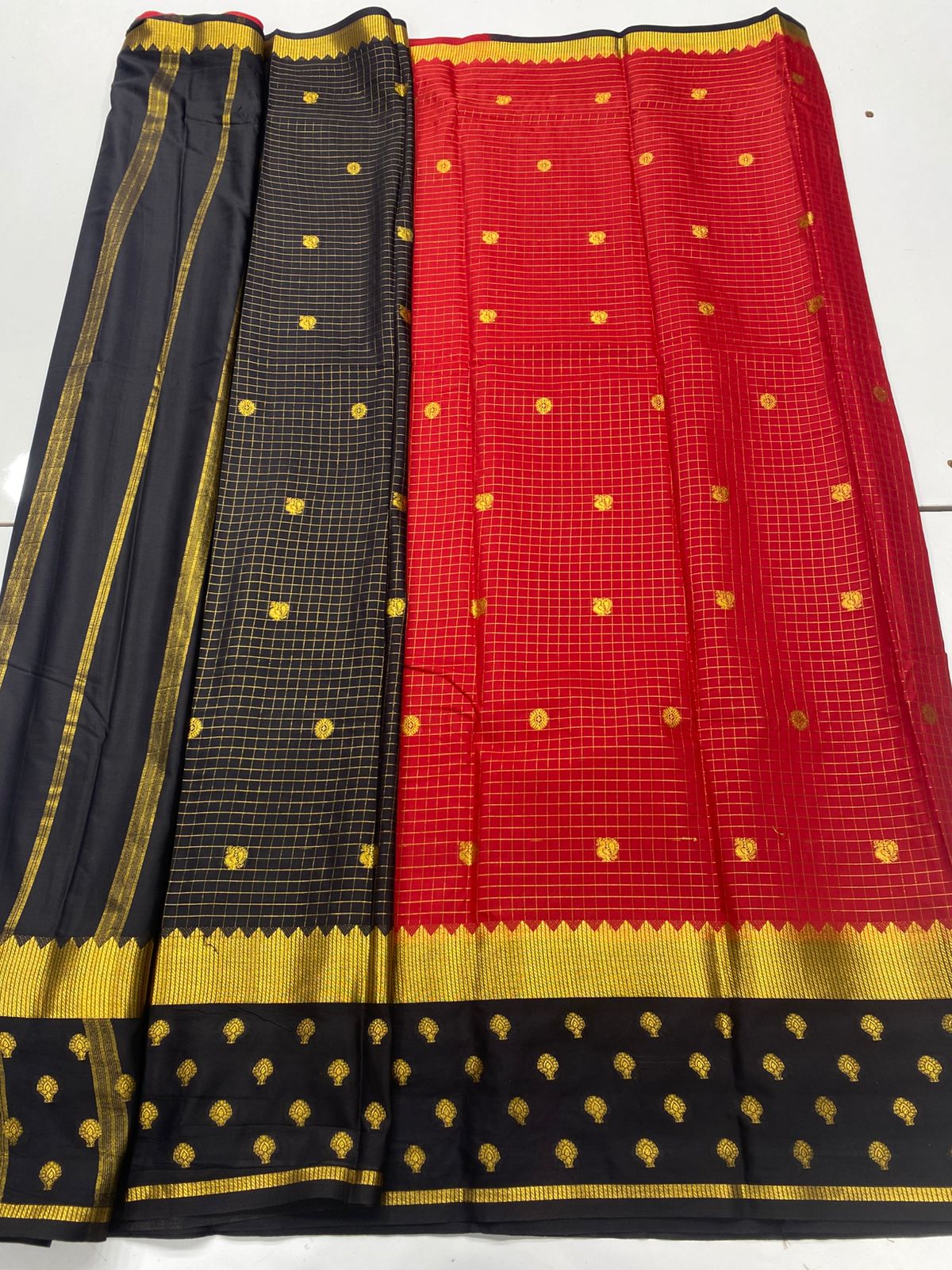 Mysore Crepe Butta Saree(3261)