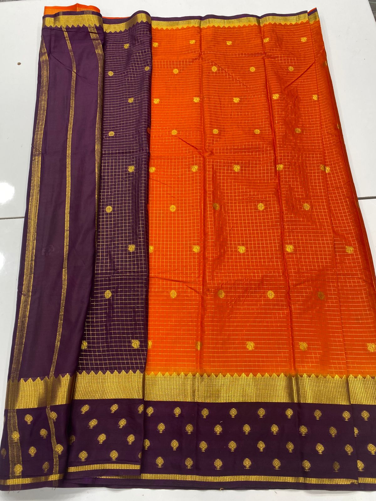 Mysore Crepe Butta Saree(3261)