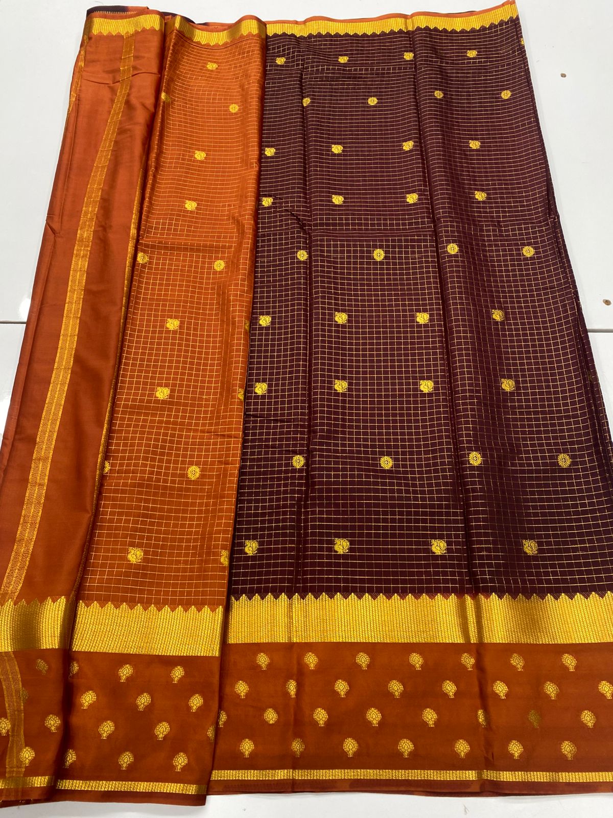 Mysore Crepe Butta Saree(3261)