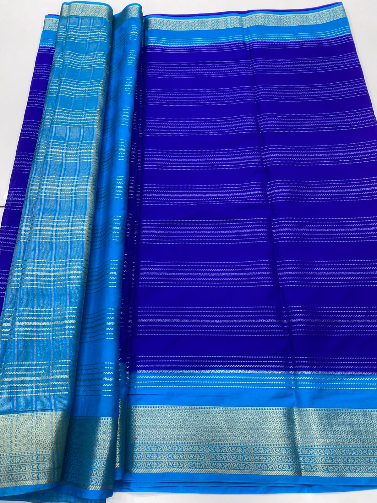 Mysore Crepe Mysore Lines Saree(3260)