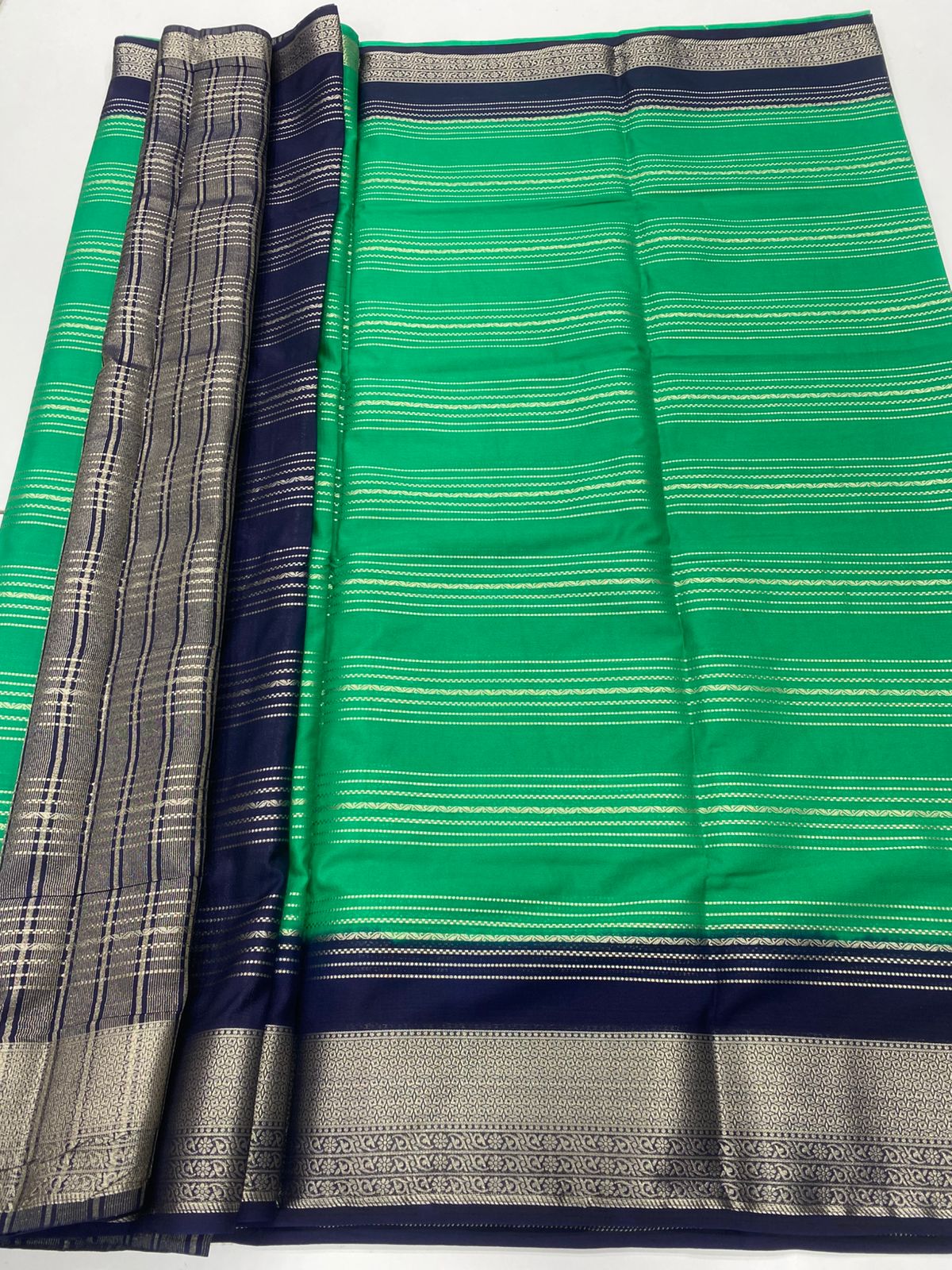 Mysore Crepe Mysore Lines Saree(3260)