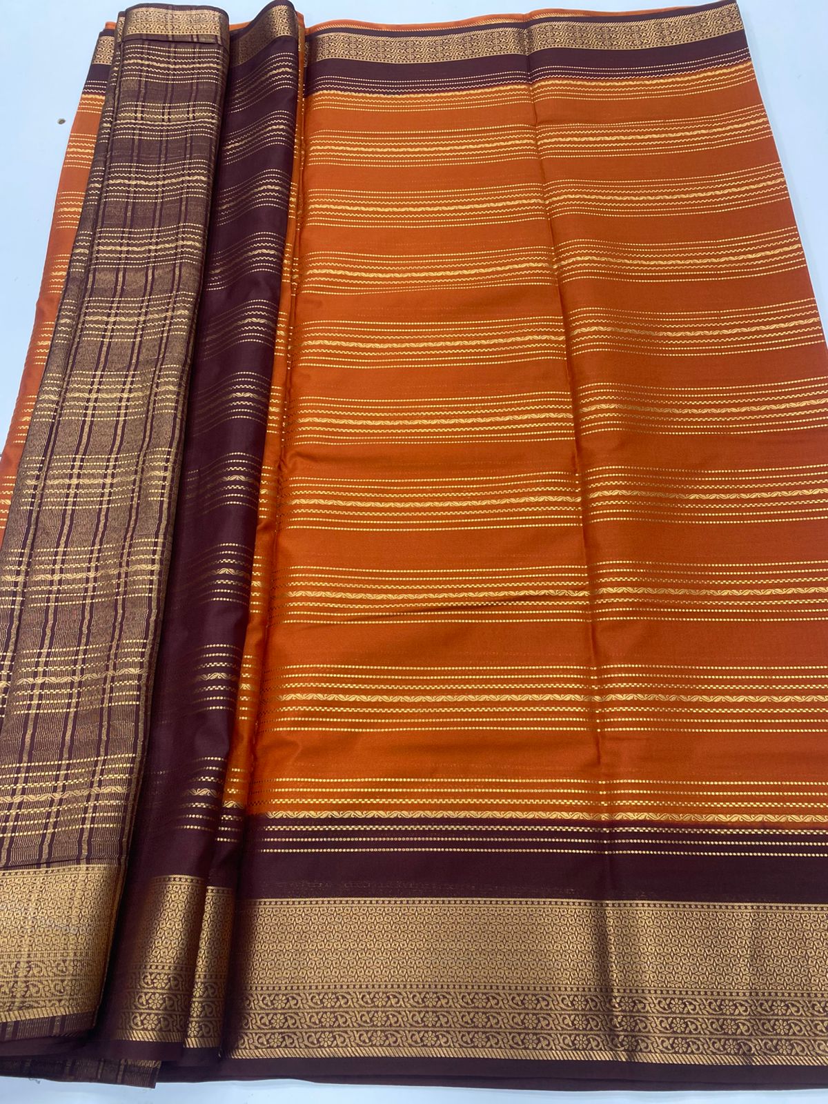 Mysore Crepe Mysore Lines Saree(3260)