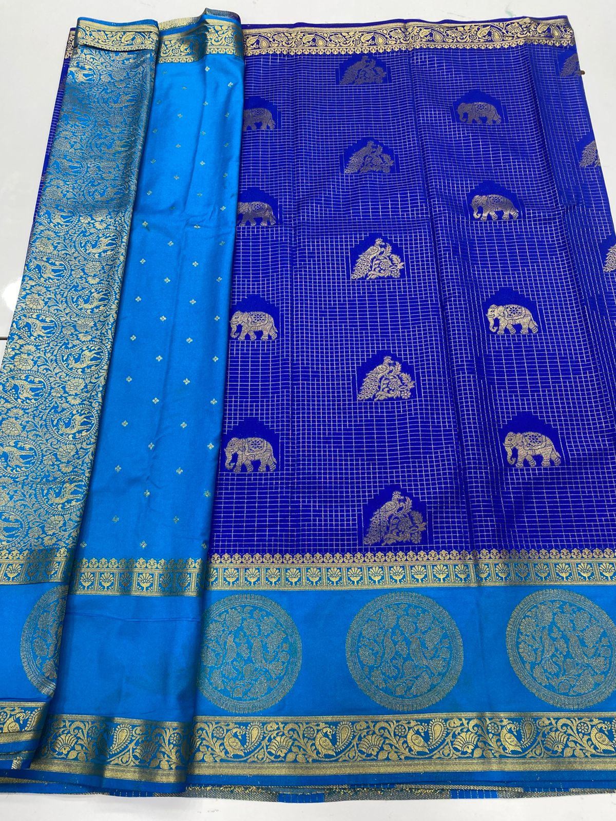 Mysore Crepe Butta Saree(3264)