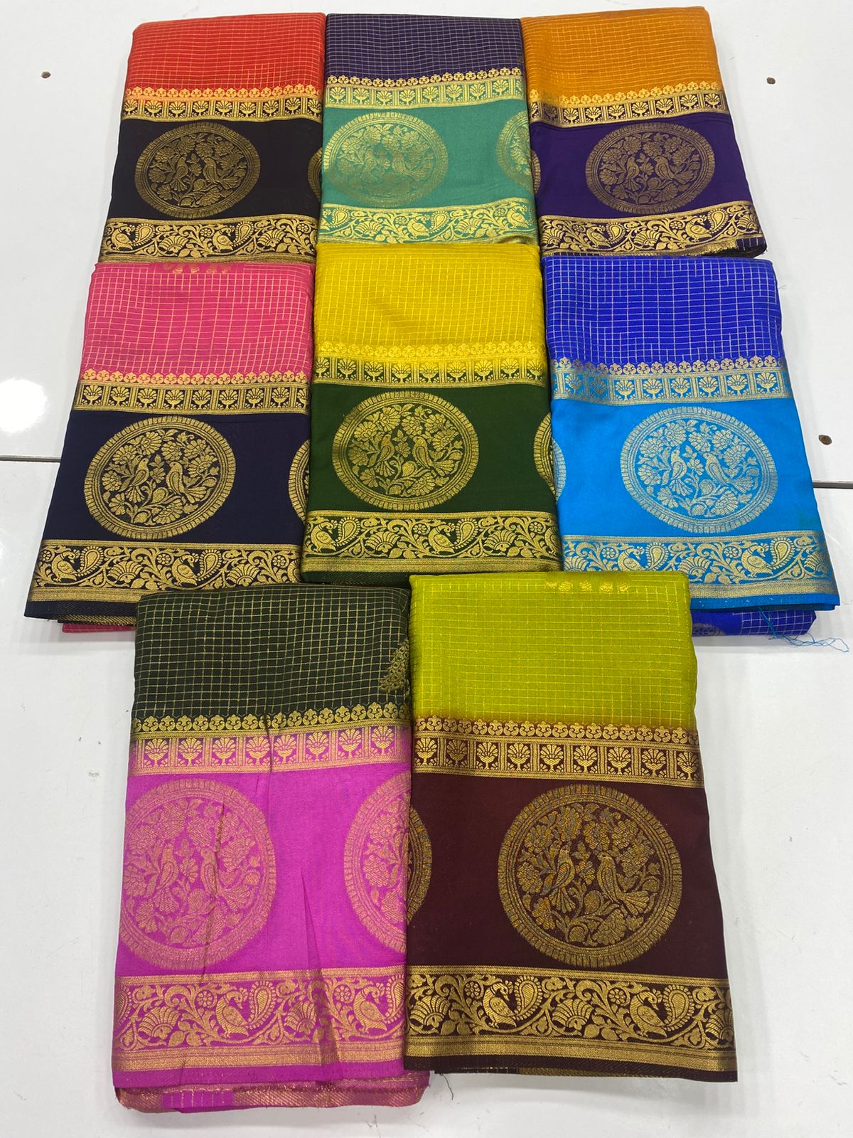 Mysore Crepe Butta Saree(3264)