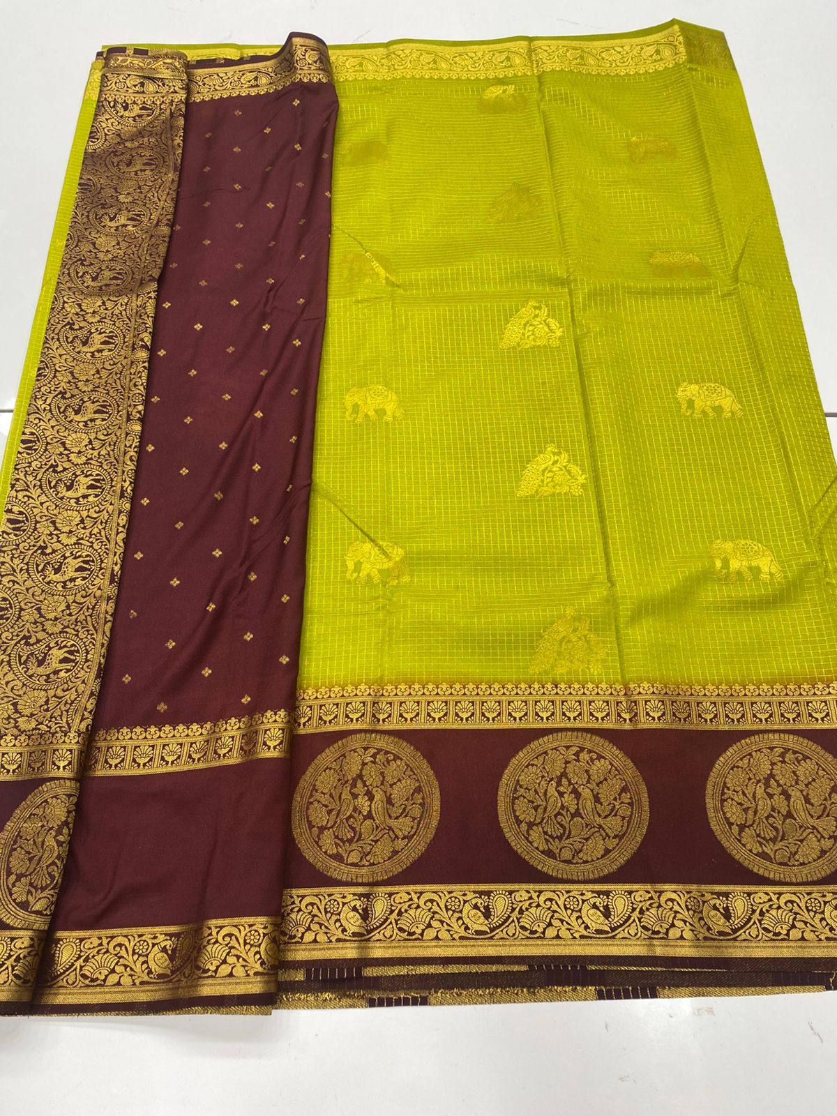 Mysore Crepe Butta Saree(3264)