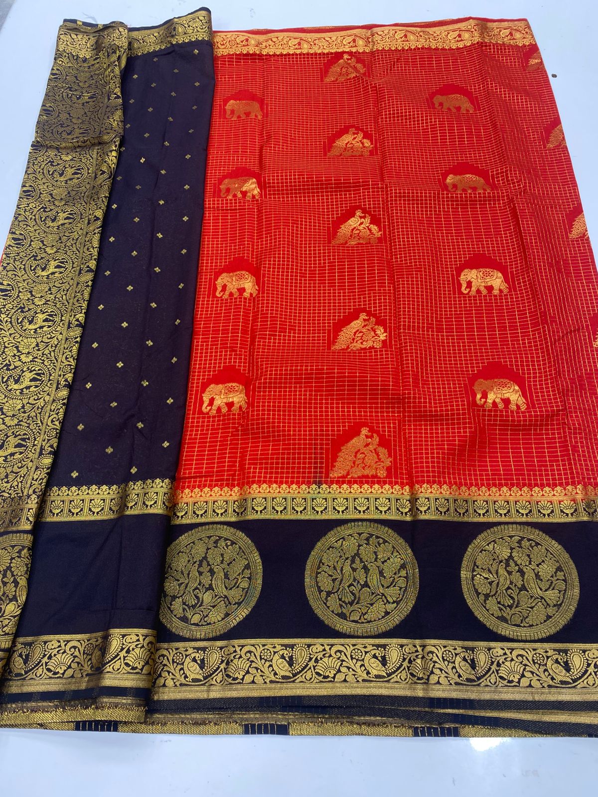 Mysore Crepe Butta Saree(3264)