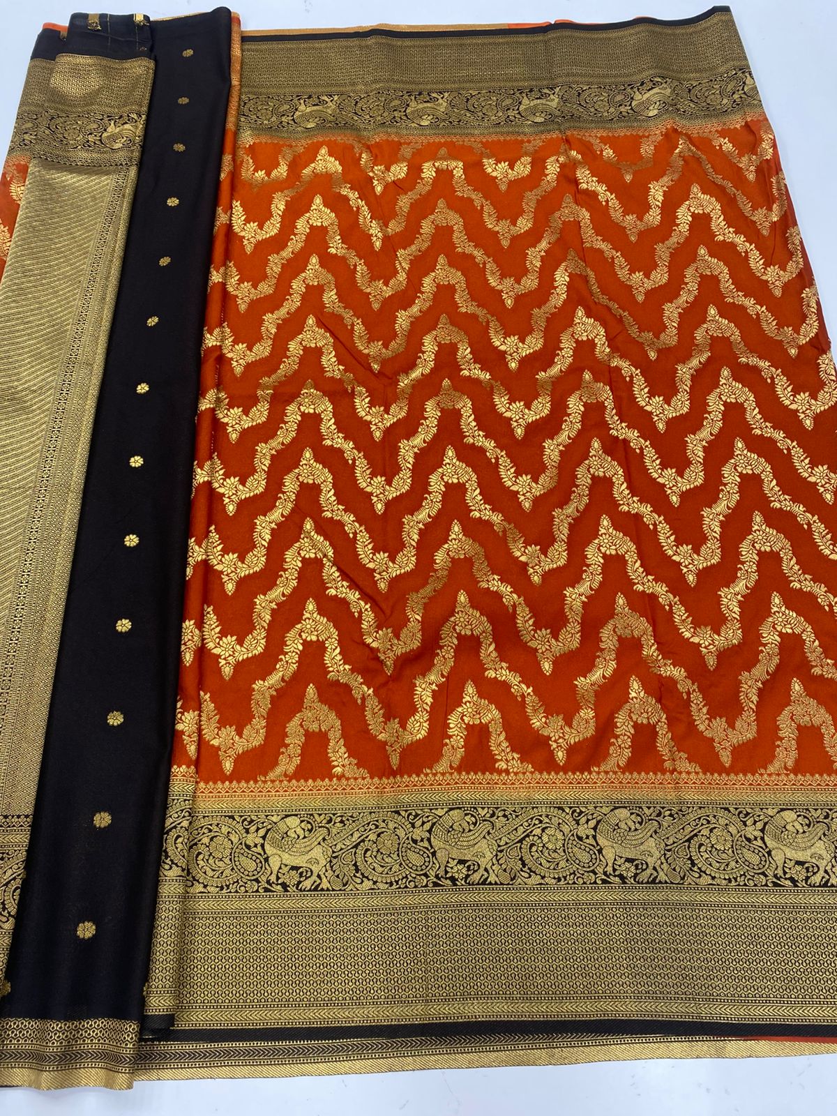 Georgette fancy Waves Saree(3253A)