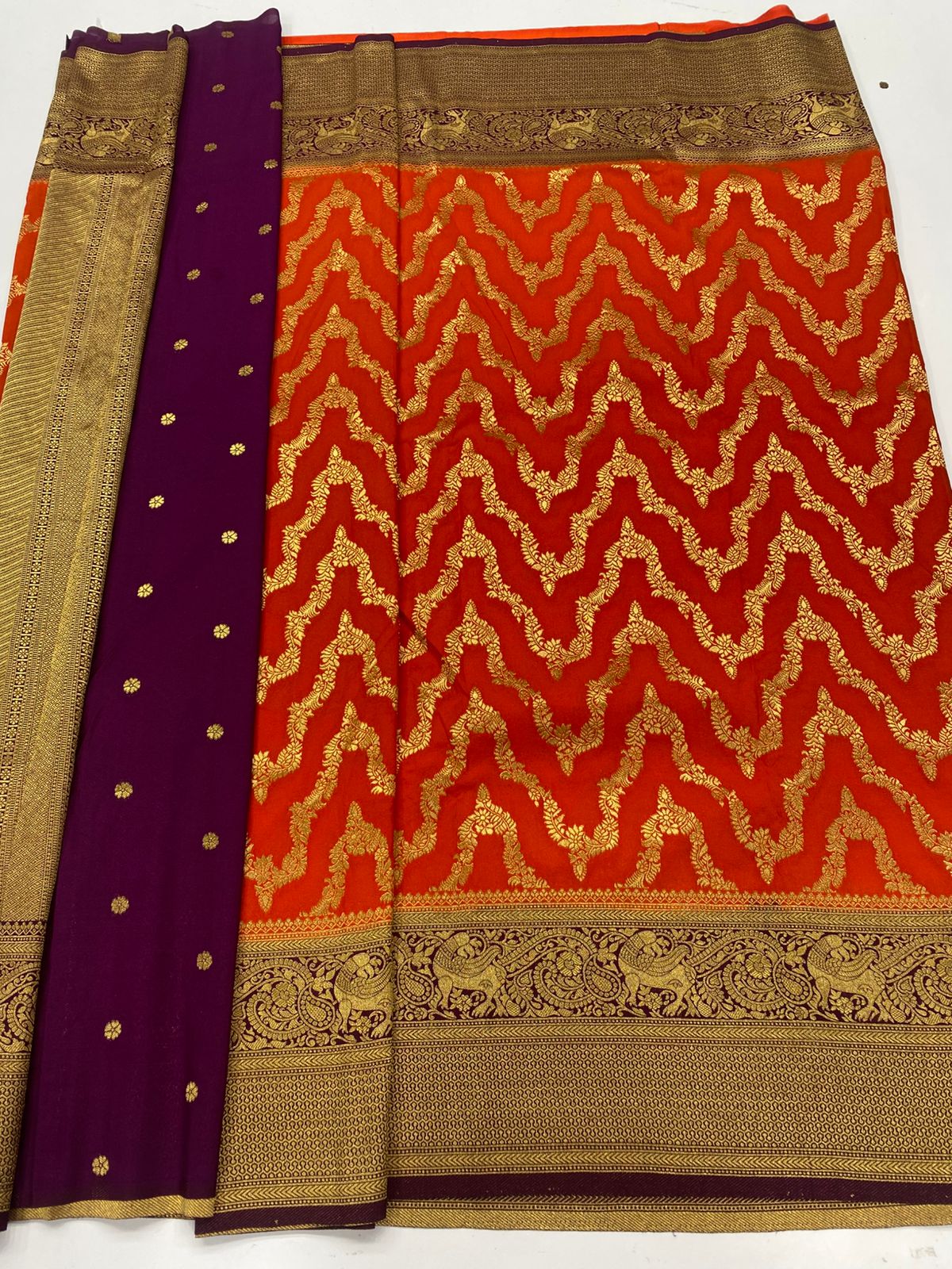 Georgette fancy Waves Saree(3253A)