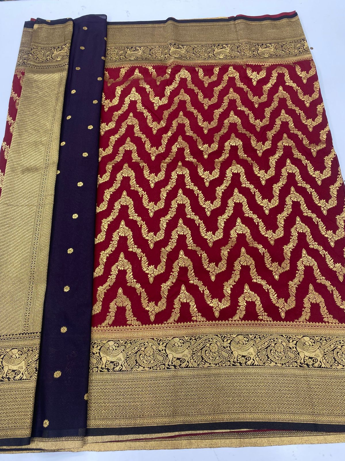 Georgette fancy Waves Saree(3253A)